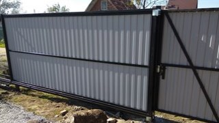 Купить сваи для ворот в Спасск-Дальний. Заказать ворота на сваях под ключ от 21572 руб